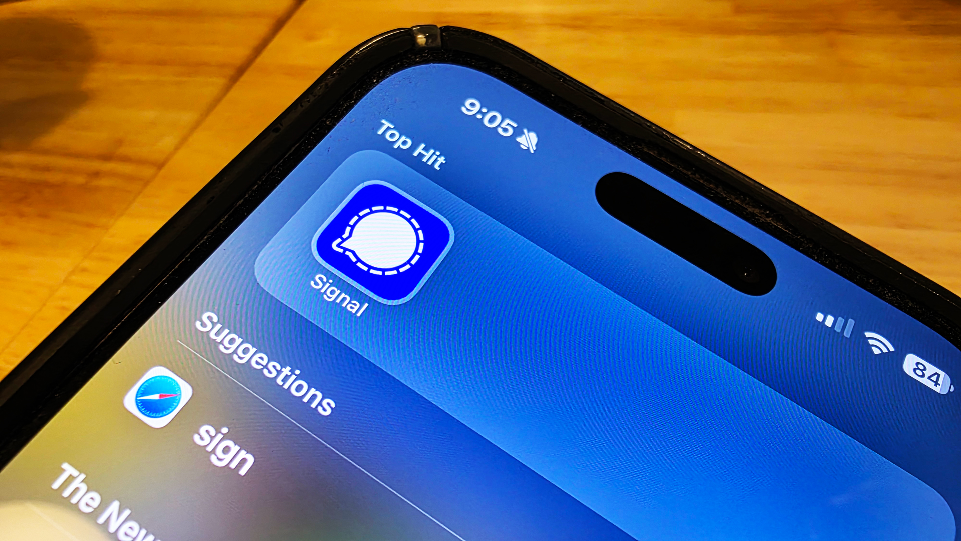 Signal on iPhone