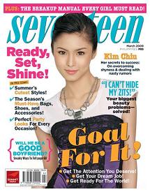 Kim Chiu Seventeen magazine cover - March 2009
